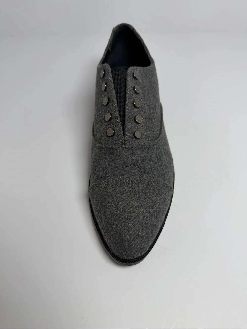 Simply Vera Vera Wang Gray Wool-Style Slip-On Flats 10